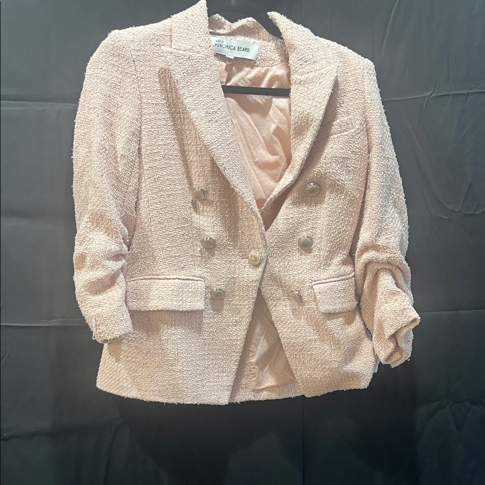 Veronica Beard Pink Ryland Dickey Jacket